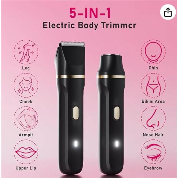 Electric L6 Hair Trimmer with Multiple Attachments and Accessories