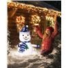 Image 1 : Pasapair 2FT Pre-Lit Pop-Up Snowman – Outdoor Christmas Decoration – Collapsible