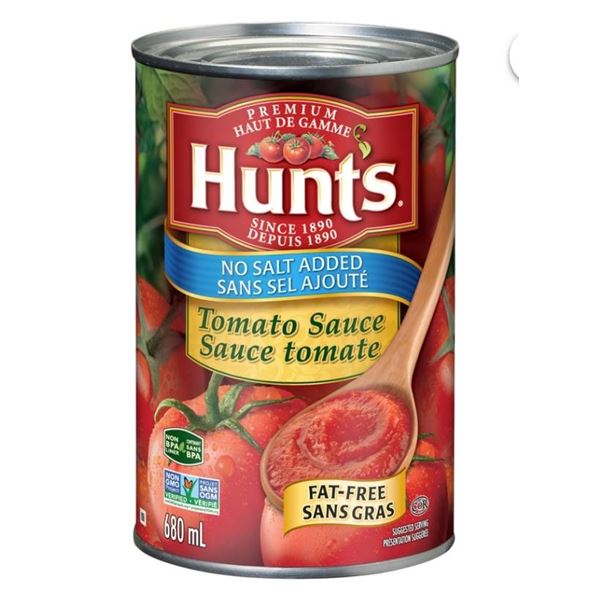 Hunt’s Tomato Sauce No Salt Added 680ml (Set of 6)