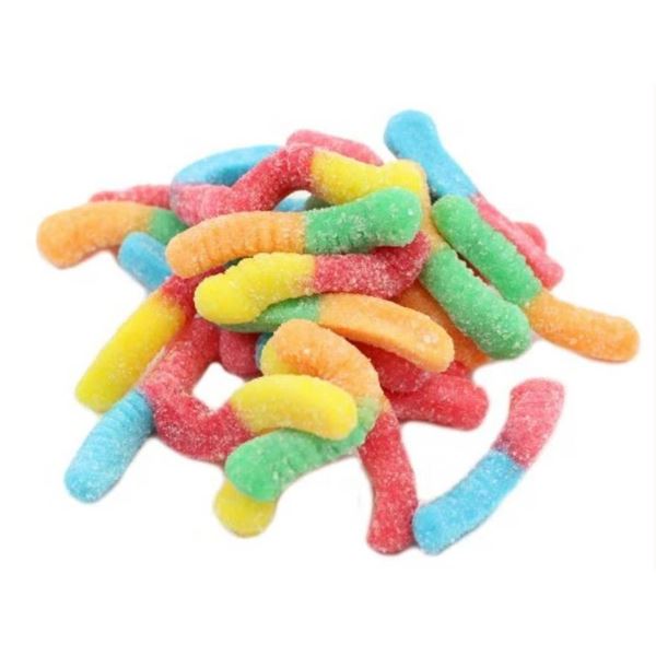 K Sour Neon Worms 12x170g Candy Lot