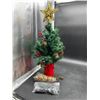 Image 2 : 24 Inch Tabletop Christmas Tree, Mini Artificial Christmas Tree with 50 LED Lights, Tree Topper, 12 