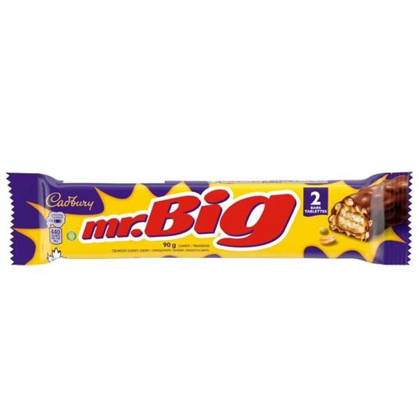 7 Cadbury Mr. Big King Size 90g Chocolate Bars