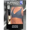 Image 2 : Buffalo David Bitton Wire-Free Seam-Free Wireless Bra 2-Pack, Size L/G