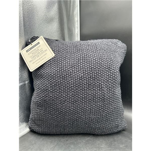 Life Comfort Cotton Knit Pillow, 50×50 cm, 100 Percent Cotton