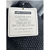 Image 2 : Life Comfort Cotton Knit Pillow, 50×50 cm, 100 Percent Cotton