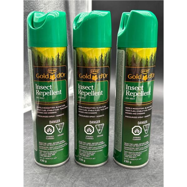 Gold d’Or Insect Repellent Spray 230 g (Set of 3)