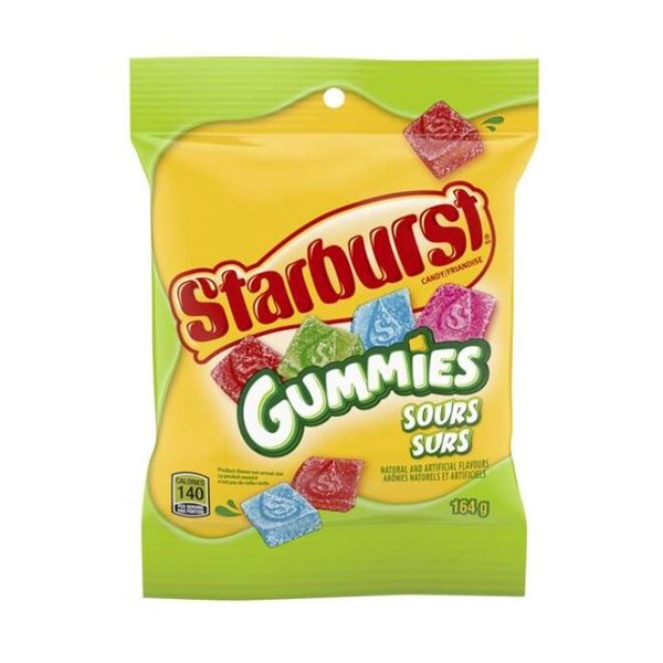 Starburst Gummies Sours, 12 x 164 g Units