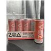 Image 2 : Zoa White Peach Zero Sugar Energy Drink 12-Pack, 355mL Cans