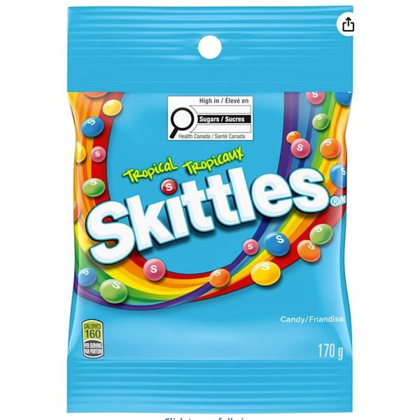 Skittles Tropical 170g Candy 12-Count Units