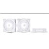 Image 1 : Heccooling WJN White Computer Fans – Pack of 3, 120x120x25mm, 12V DC