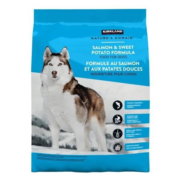 Kirkland Nature’s Domain Salmon & Sweet Potato Formula Dog Food, 34lbs