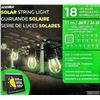 Image 1 : SilverForce Solar String Light with 18 LED Bulbs, 36 ft Total Length
