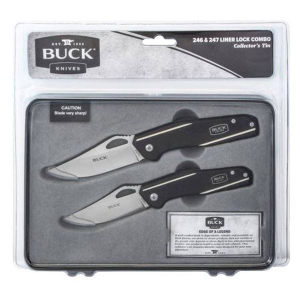 Buck Knife Set 283 and 284 BLKBOM Folding Knives