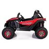 Image 1 : Red UTV-MX Ride-On Electric Vehicle with Dual Seats and Steering