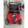 Image 3 : Red UTV-MX Ride-On Electric Vehicle with Dual Seats and Steering