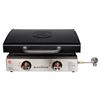 Image 1 : Blackstone 22-Inch Two-Burner Tabletop Griddle with Rear Grease Management System