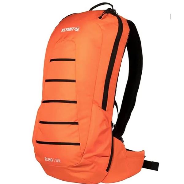 Klymit Echo 12L Hydration Pack, Orange/Black, Regular