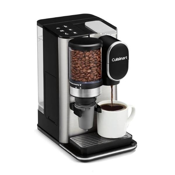 uisinart – One-piece coffee maker + coffee grinder with 8, 10 and 12 oz, serving size, comp