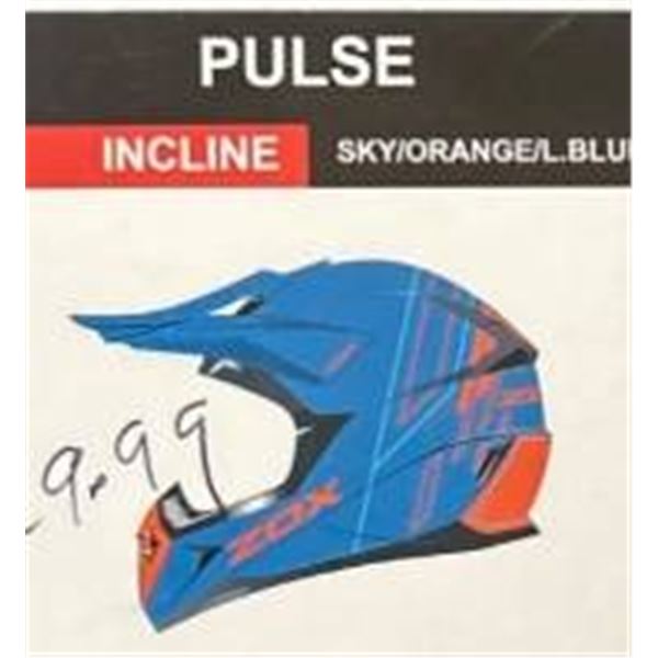 Zox Helmets Model Pulse KX9E Adult Helmet in S Size, Black