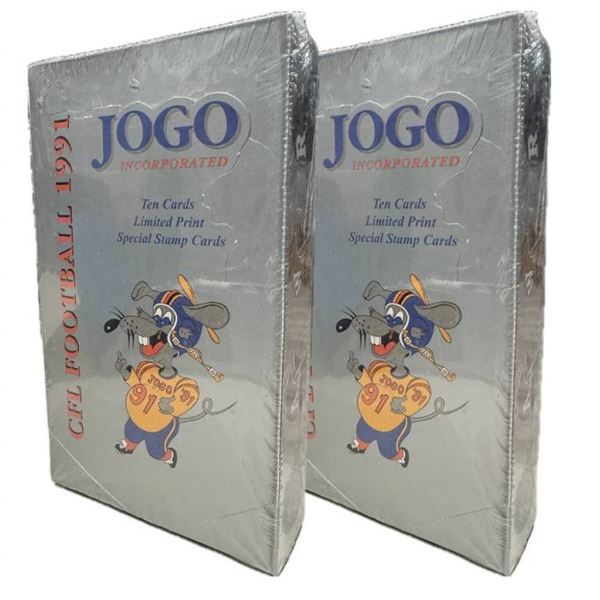 1991 JOGO CFL Football Cards Pack / Box – Lot of Two Sets