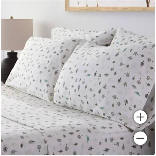 Roots Home Queen Grand 6-Piece Cotton Sateen Sheet Set