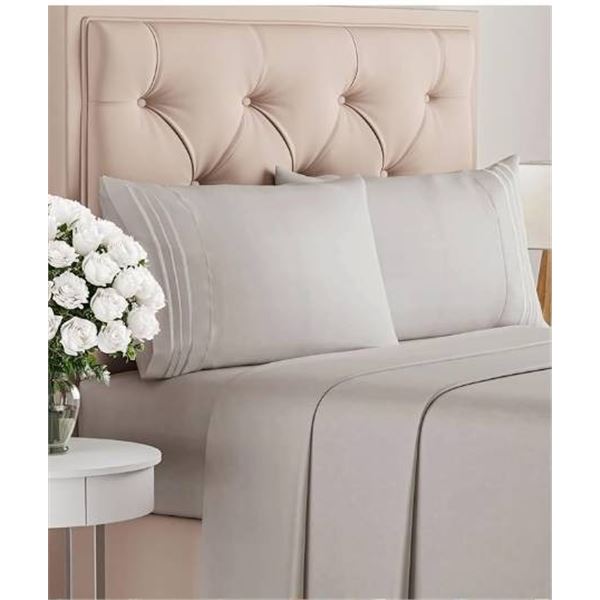 Comfy Bamboo World Celeste 9900 King Size 4-Piece Sheet Set