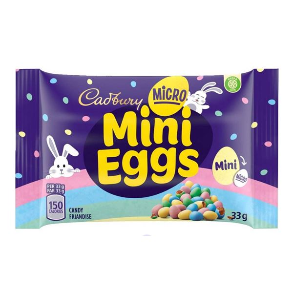 Cadbury Micro Mini Eggs 48 x 33g Packages