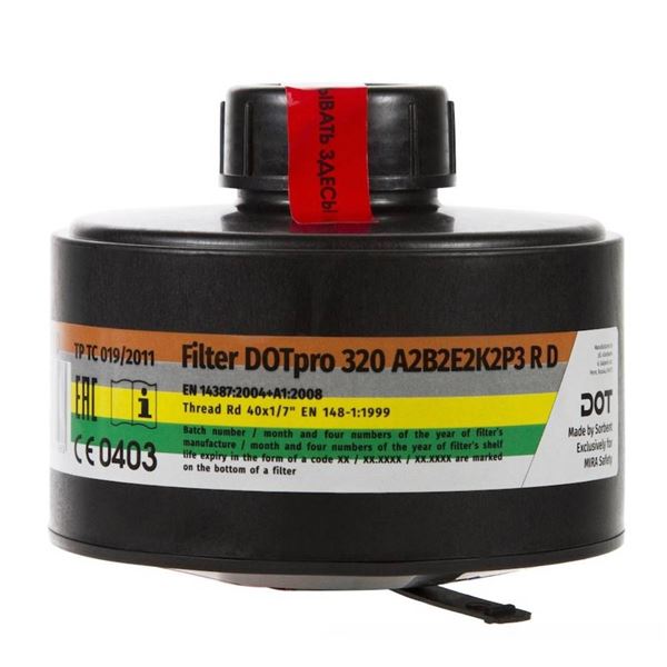 DOTPro 320 Filter with Thread RD40 for Gas Mask Applications