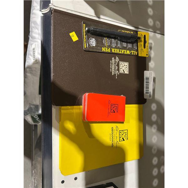 Lot of Rite in the Rain All-Weather Pen and Waterproof Notebooks Set