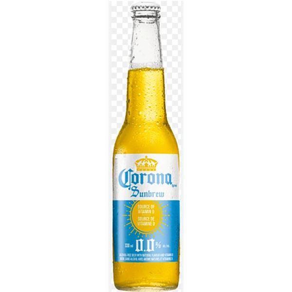 Case of 24X330ml Corona Sunbrew Non-Alcoholic Beer Bottles