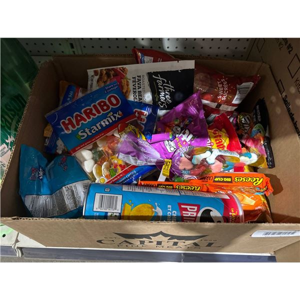Box Lot of assorted Snacks