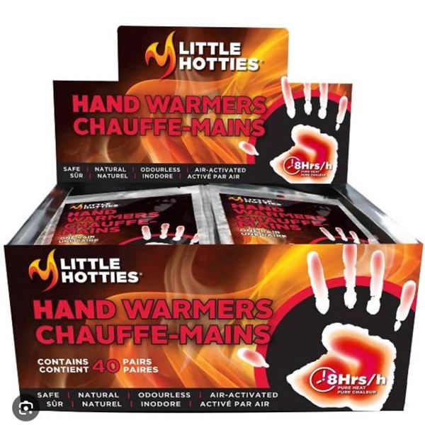 Little Hotties 40x Hand Warmers – Heating Duration up to 18 Hours
