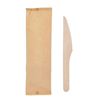 Image 1 : Eco Packaging EP-W1KNF6 6-inch Wooden Knife Wrapped, 500 Bags/Ctn