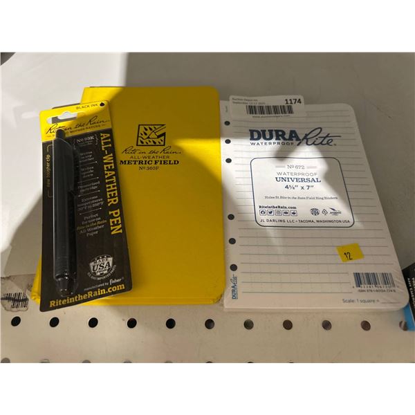 Rite in the Rain All-Weather Pen and Waterproof Notepad Bundle