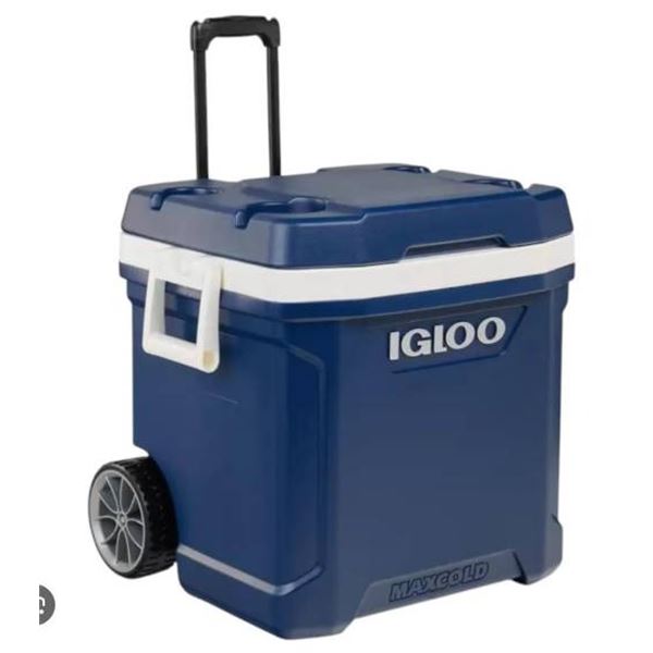 Igloo MaxCold Latitude 62 Quart Roller Cooler With 5-Day Cooling Capability