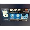 Image 3 : Igloo MaxCold Latitude 62 Quart Roller Cooler With 5-Day Cooling Capability