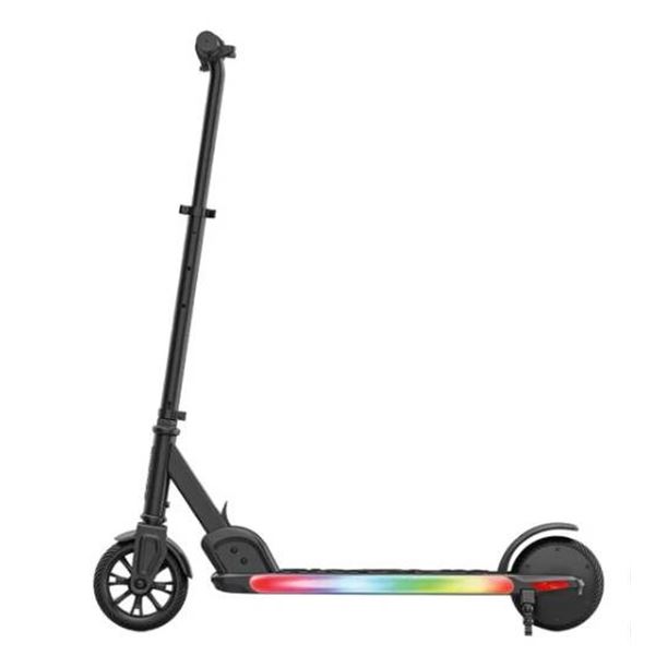 Black Electric Scooter With 25.2V Battery And IPX4 Rating