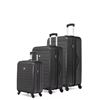 Image 1 : Swissgear In-Transit Collection Expandable Hardside Luggage 3 Piece Set – Black 17.5 x 12 x