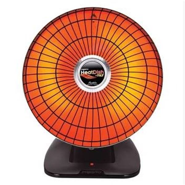 Presto HeatDish Plus Tilt Parabolic Electric Heater Model 07929