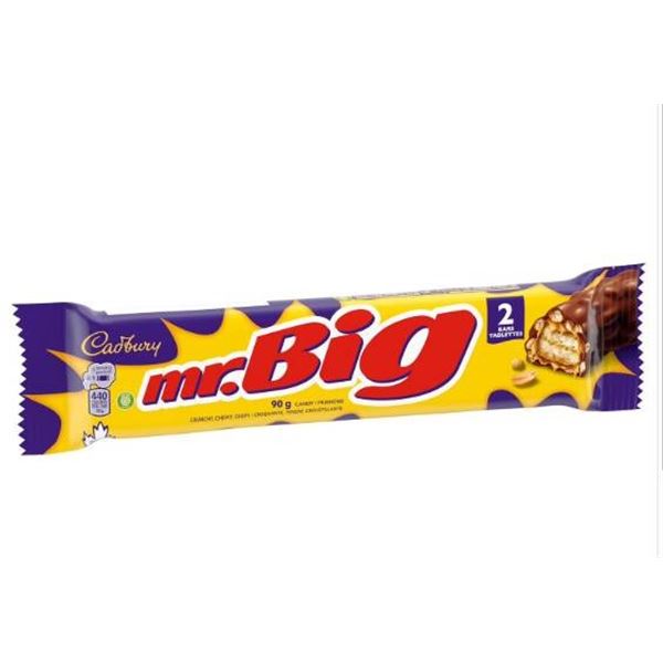 Cadbury Mr. Big Candy Bars 24-Pack, 90g Each