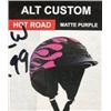 Image 1 : Zox Alto Custom Hot Rod Matte Purple Motorcycle Helmet, Size 2XL