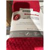 Image 3 : KitchenAid 6-Pack Kitchen Towels, 43×71 cm, Red/Gray