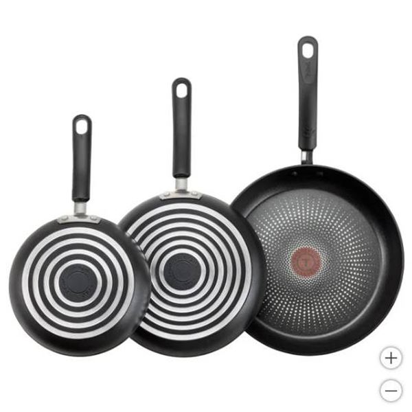T-fal Elite Skillets Set, 3 Piece, Nonstick