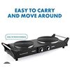 Image 1 : Techwood Double Hot Plate, Model ES-3203, 120V 500W-1300W