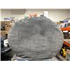 Image 2 : Gray Oversized Plush Bean Bag Chair