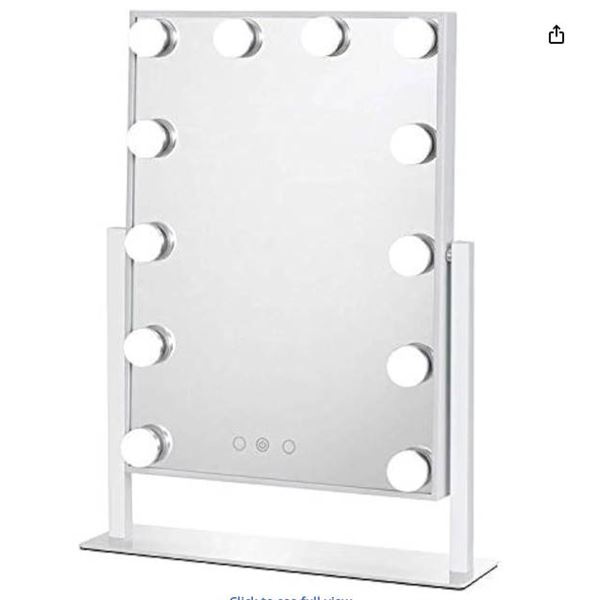 Dirket GM-H1689 LED Lighted Makeup Mirror with 12 LED Bulbs