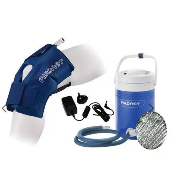 Aircast Knee Cryo/Cuff with IC Cooler (Motorized), Size L, 3 Pound