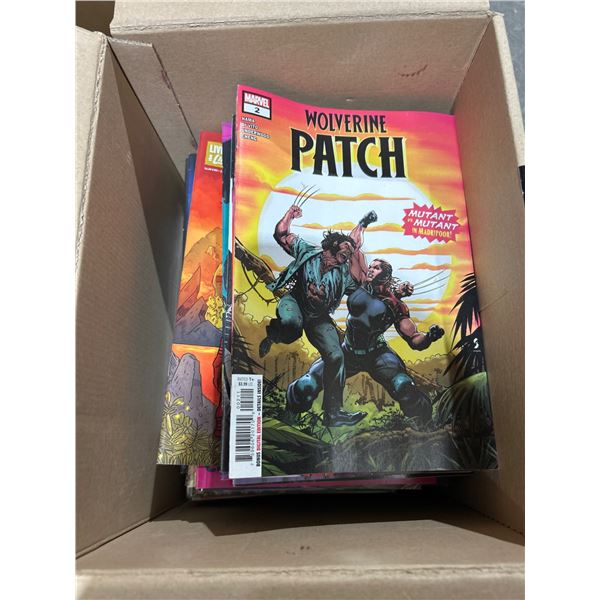 Box Lot of Assorted Vintage & Current Comic Books