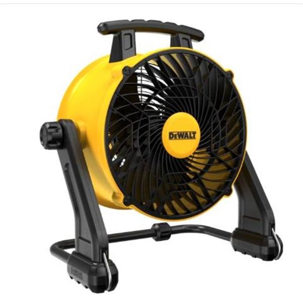 DeWalt DXAM2260 16-in 3-Speed Black and Yellow Multi-Use Fan- 110V