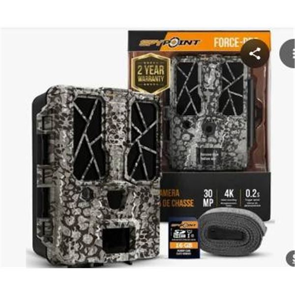 Spypoint Force-Dark Trail Camera With Buck Tracker Technology and Accessories